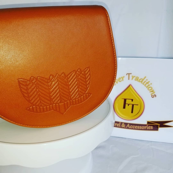 Tan and Black 2 Tone Crossbody Bag - Picture 5 of 5